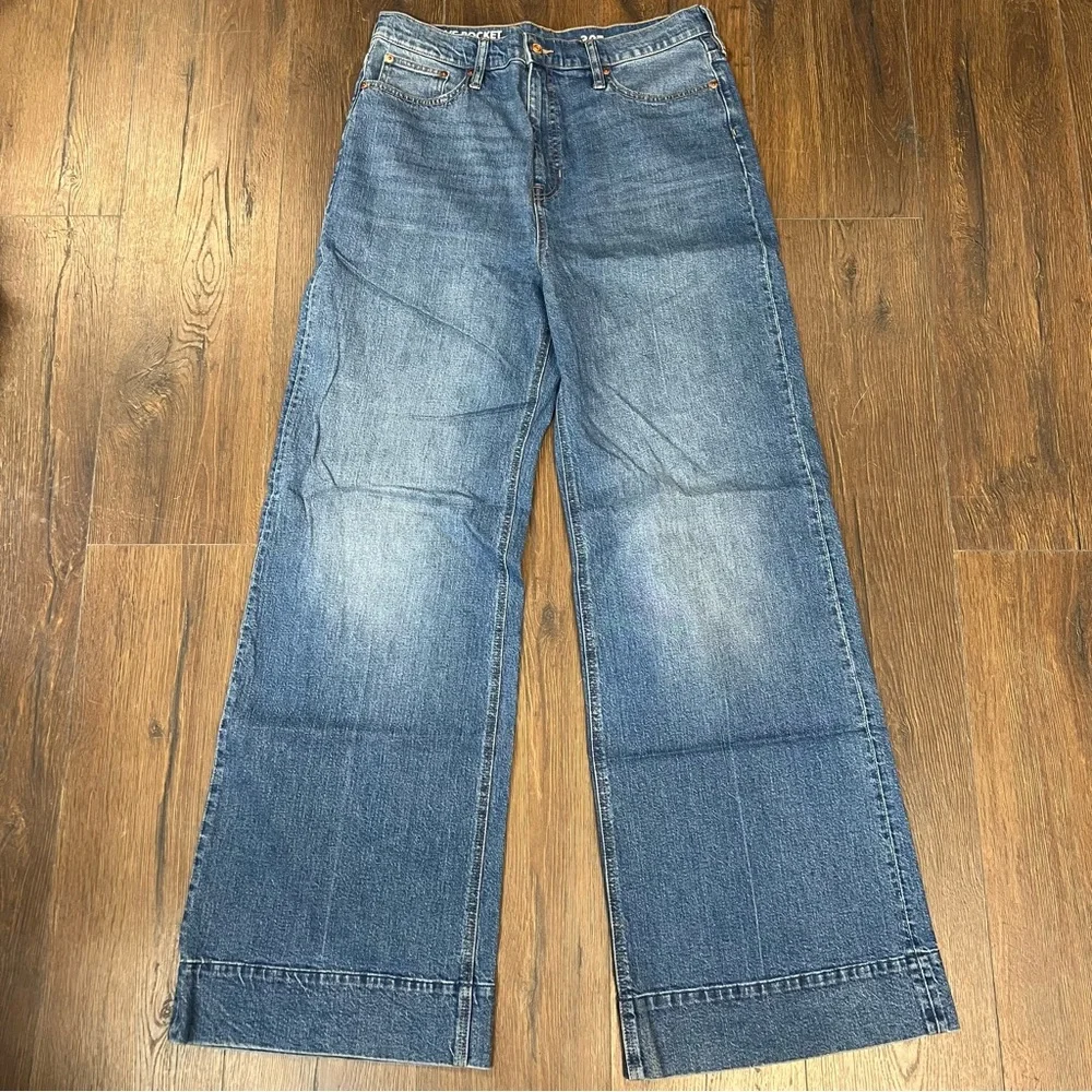 J. Crew Wide Leg Trouser 32/14 Tall - Picture 3 of 7